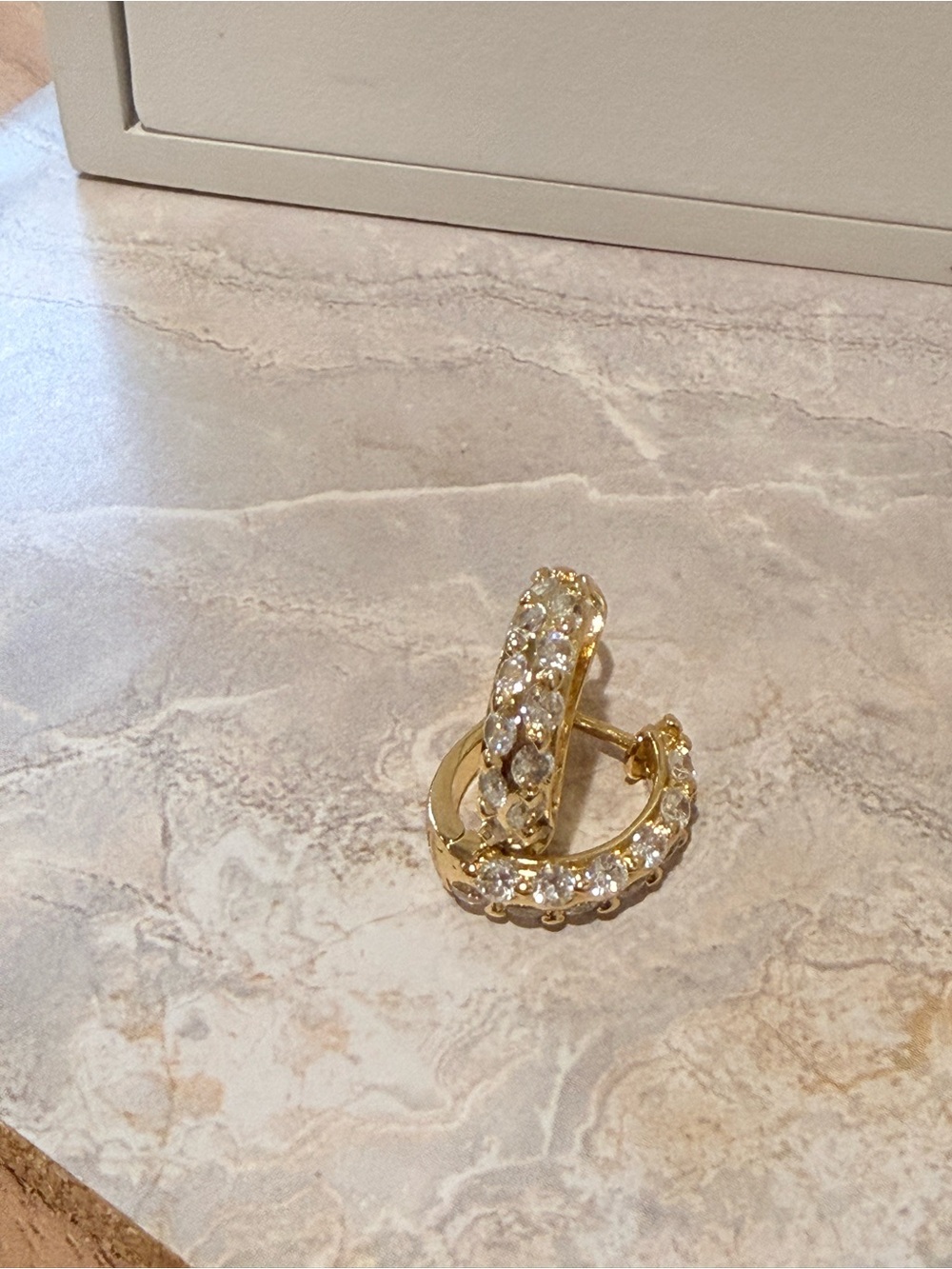 3 pair golden plated Earrings